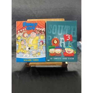 Family Guy Volume 3 and South Park Season 3 DVD Bundle Adult Animation Comedy